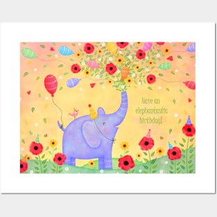 An Elephantastic Birthday (new version) Posters and Art